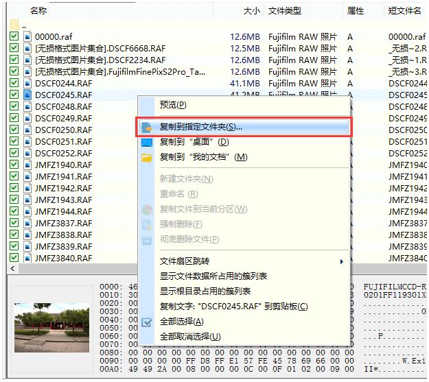 diskgenius怎样恢复富士相机raf照片