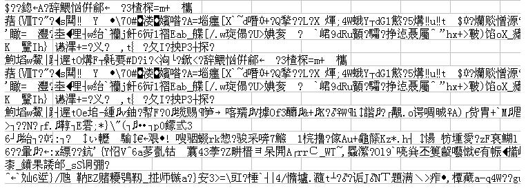 xls文档恢复后出现乱码怎么办